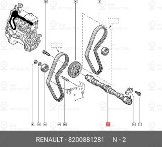 Запчасть NISSAN 8200881281