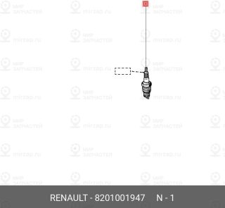 Запчасть NISSAN 8201001947
