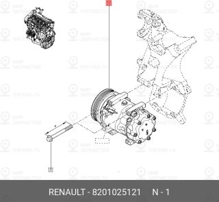 Запчасть NISSAN 8201025121