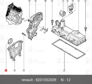Запчасть NISSAN 8201052009