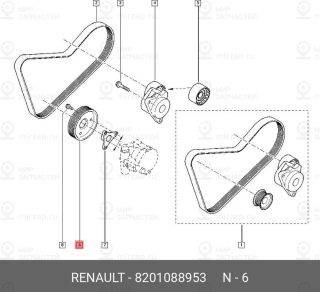 Запчасть NISSAN 8201088953