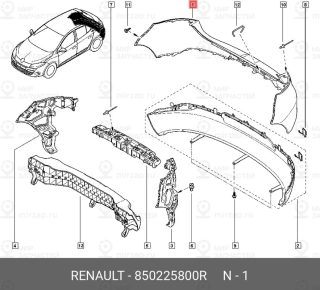 Запчасть NISSAN 850225800R
