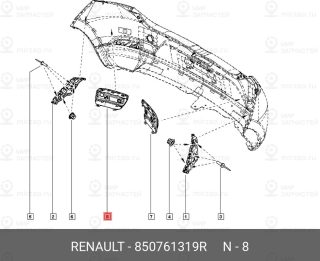 Запчасть NISSAN 850761319R