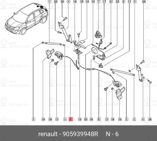 Запчасть NISSAN 905939948R