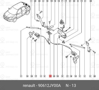 Запчасть NISSAN 90612JY00A