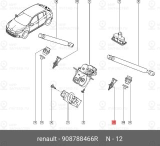 Запчасть NISSAN 908788466R