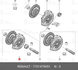 Запчасть NISSAN 7701479051