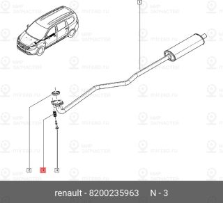 Запчасть NISSAN 8200235963