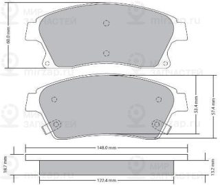 Запчасть FREMAX FBP1724