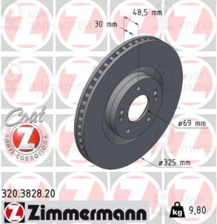 Тормозной диск ZIMMERMANN 320382820