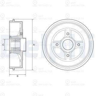 Тормозной барабан DELPHI BFR595