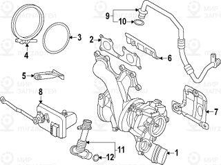 Запчасть BMW 11655A34710