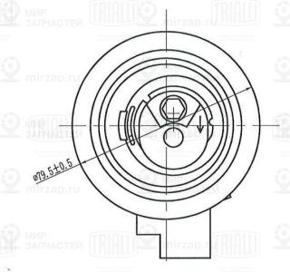 Паразитный / ведущий ролик зубчатого ремня TRIALLI CM6049