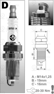 Запчасть BRISK DOR15YC1