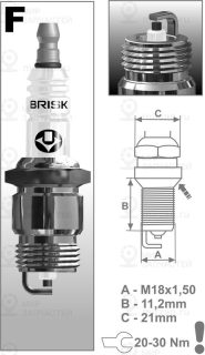 Запчасть BRISK FR14YC