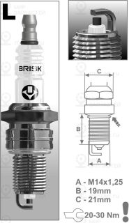 Запчасть BRISK LR12YC