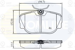 Запчасть COMLINE CBP01093