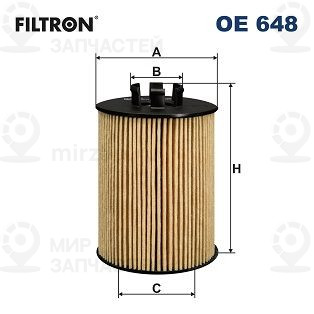Фильтр масляный FILTRON OE648