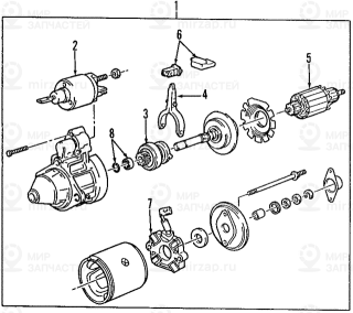 Запчасть BMW 12411721281