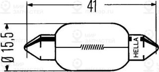 Запчасть HELLA 8GM002091121