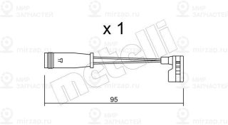 Датчик износа тормозных колодок METELLI SU164