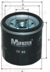 Запчасть MFILTER TF45