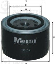 Фильтр масляный MFILTER TF57