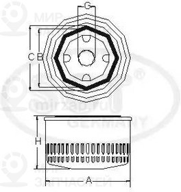 Фильтр масляный SCT SM101 SCT Germany SM101