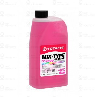 Жидкость Охлаждающая Низкозамерзающая Totachi Mix-Type Coolant Pink -40C G12evo TOTACHI 46801
