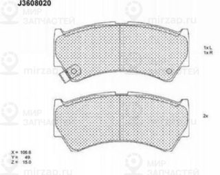 Запчасть NIPPARTS J3608020