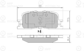 Запчасть FREMAX FBP0073