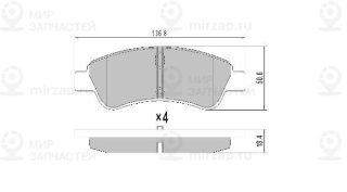Запчасть FREMAX FBP1212
