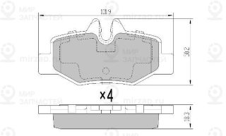 Запчасть FREMAX FBP1383