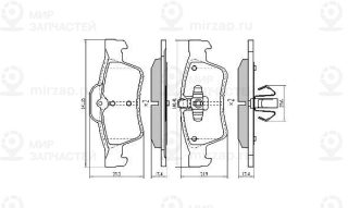 Запчасть FREMAX FBP1523