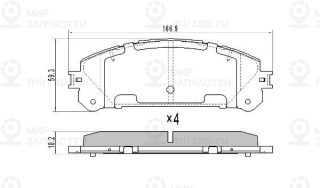 Запчасть FREMAX FBP1657