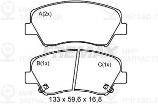 Запчасть FREMAX FBP2502