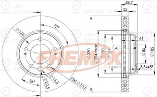 Запчасть FREMAX BD3327