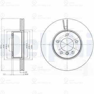 Тормозной диск DELPHI BG4172C