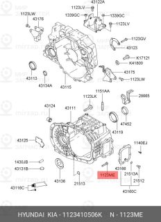 Запчасть HYUNDAI 1123410506K