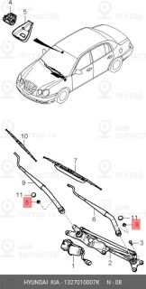 Запчасть HYUNDAI 1327010007K
