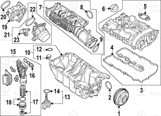 Запчасть BMW 13547619008