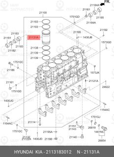 Запчасть HYUNDAI 2113183012