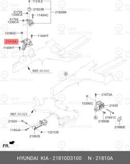 Запчасть HYUNDAI 21810D3100