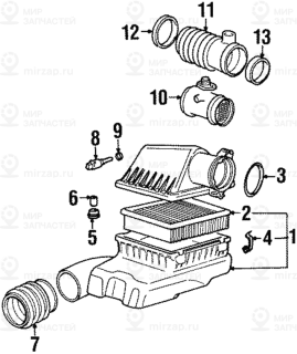 Запчасть BMW 13621730035