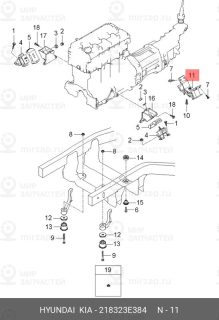 Запчасть HYUNDAI 218323E384
