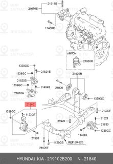Запчасть HYUNDAI 219102B200