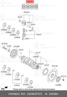 Запчасть HYUNDAI 230402F973