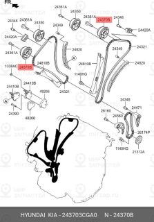 Запчасть HYUNDAI 243703CGA0