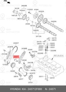 Запчасть HYUNDAI 243712F000