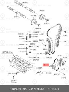 Запчасть HYUNDAI 2447125052